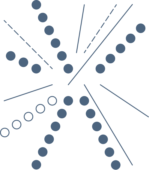 Ozeaon starburst dot motif